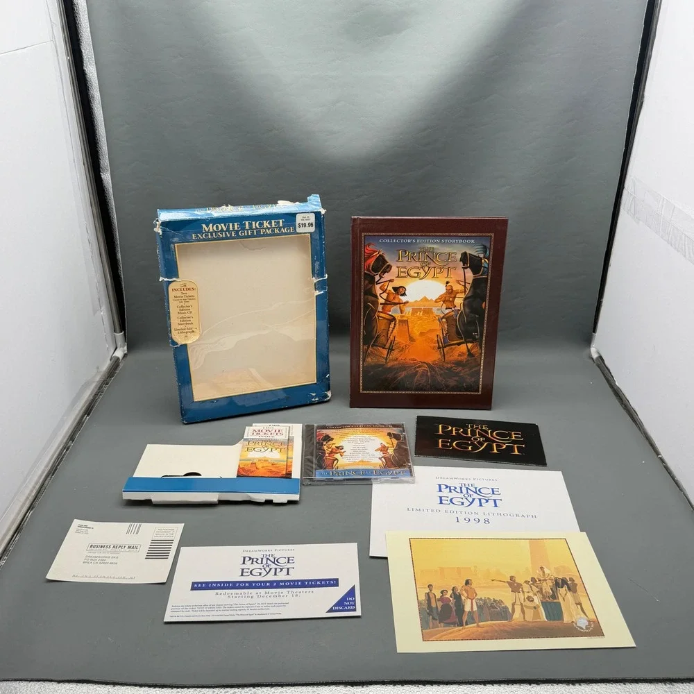 Vintage 1998 The Prince Of Egypt Exclusive Gift Package Collectors Edition